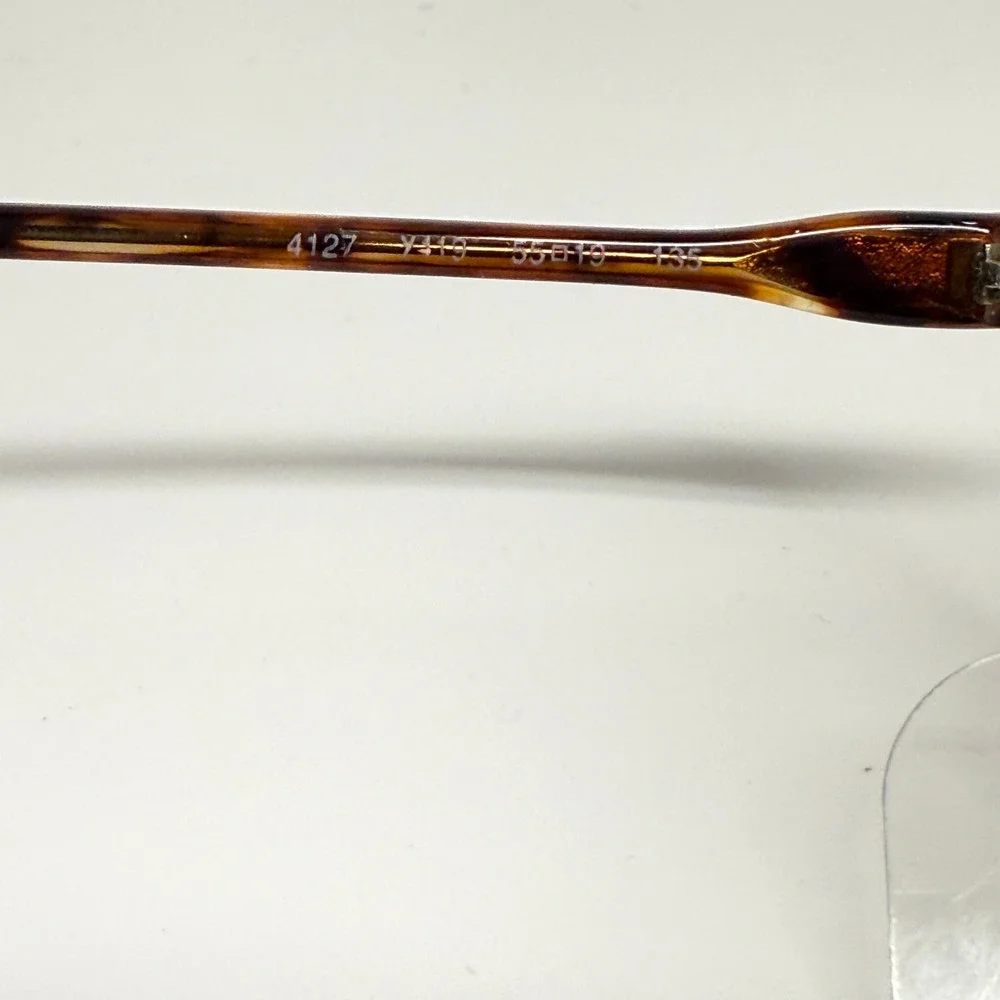 Yves Saint Laurent 4127 Y313 Vintage Oval Sunglasses Gold Tortoise‎ 55-19-135